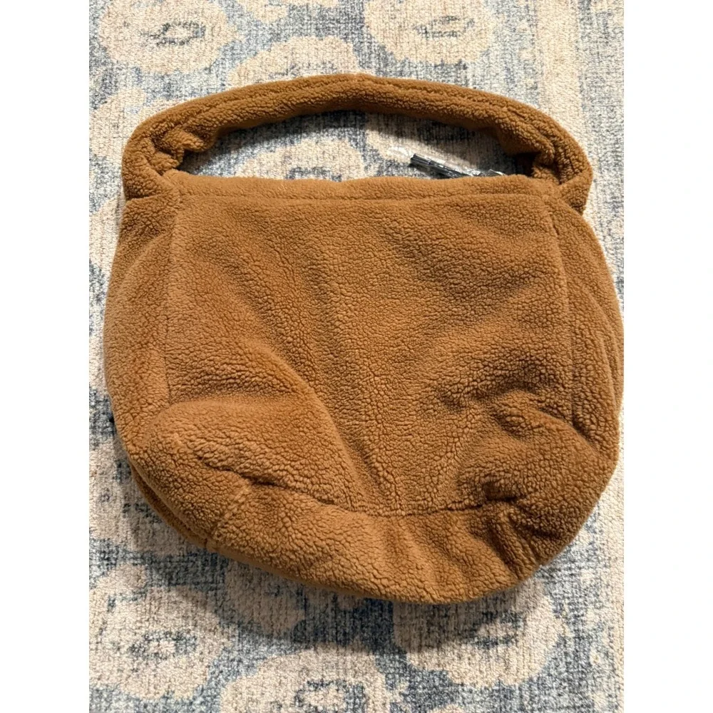 Free People Movement Cozy Carryall Sherpa Tote Bag Purse Coco‎ Teddy NWOT